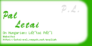 pal letai business card